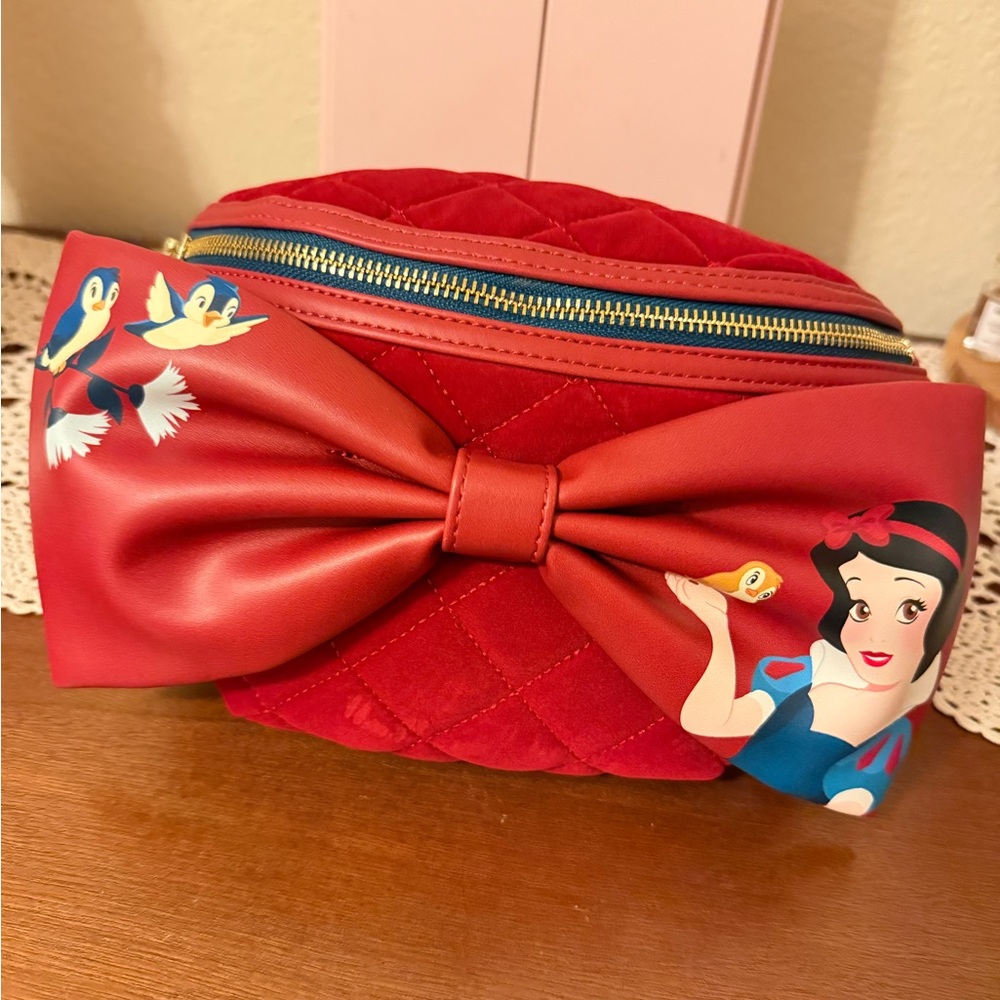 Snow White Red Quilted Loungefly Fanny with Bow